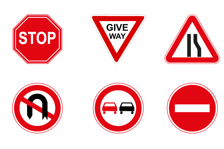 drive a matic road signs